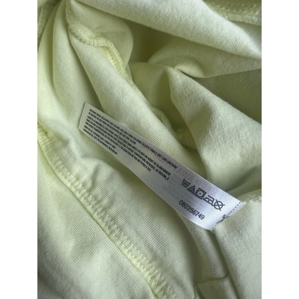 Free people fp movement high waisted jersey biker shorts large light yellow lime - Picture 6 of 7
